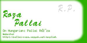 roza pallai business card